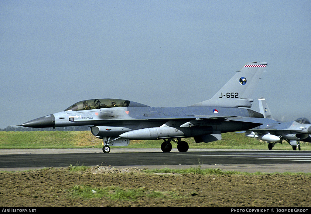 Aircraft Photo of J-652 | General Dynamics F-16B Fighting Falcon | Netherlands - Air Force | AirHistory.net #60763