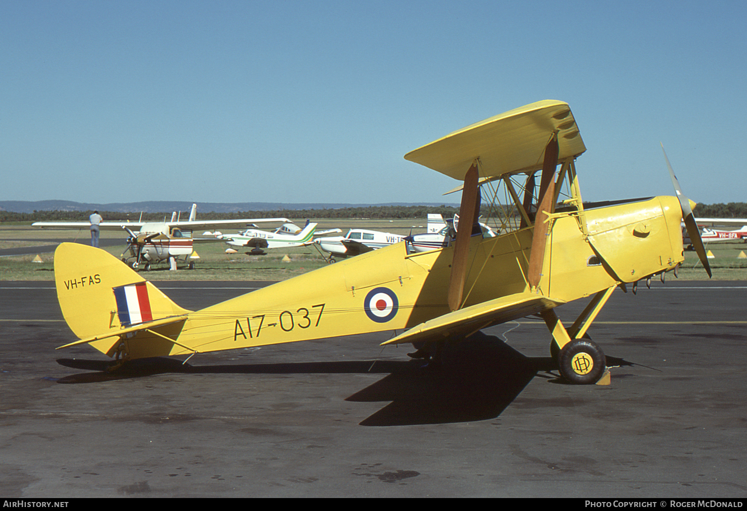 Aircraft Photo of VH-FAS / A17-037 | De Havilland D.H. 82A Tiger Moth | Australia - Air Force | AirHistory.net #60781