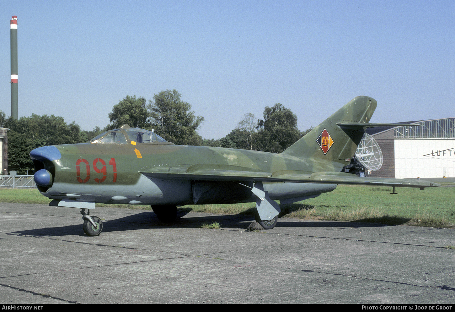 Aircraft Photo of 091 | PZL-Mielec Lim-5P (MiG-17PF) | East Germany - Air Force | AirHistory.net #60785