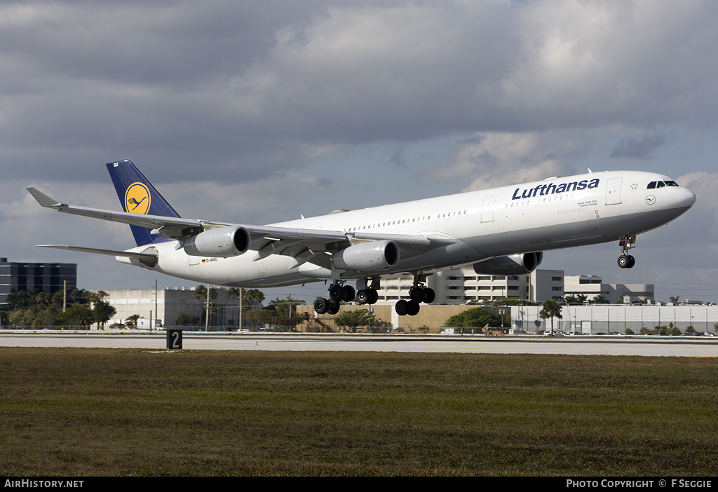 Aircraft Photo of D-AIGU | Airbus A340-313 | Lufthansa | AirHistory.net #60796