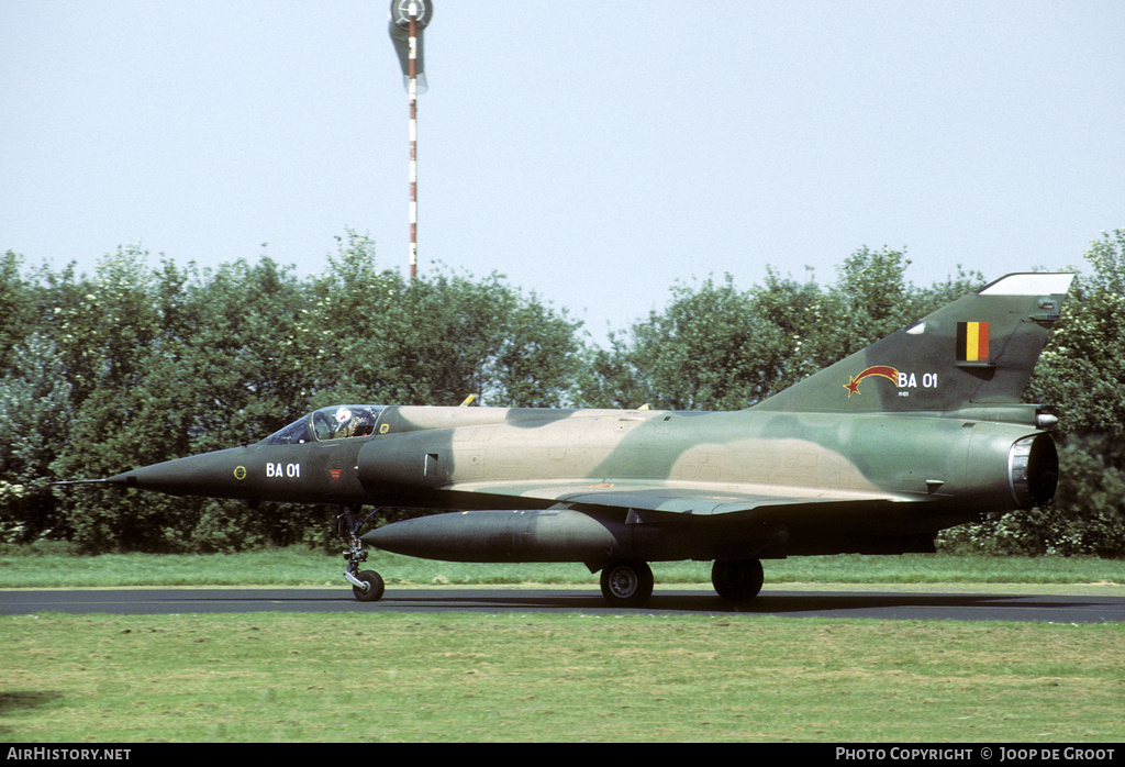 Aircraft Photo of BA01 | Dassault Mirage 5BA | Belgium - Air Force | AirHistory.net #60846