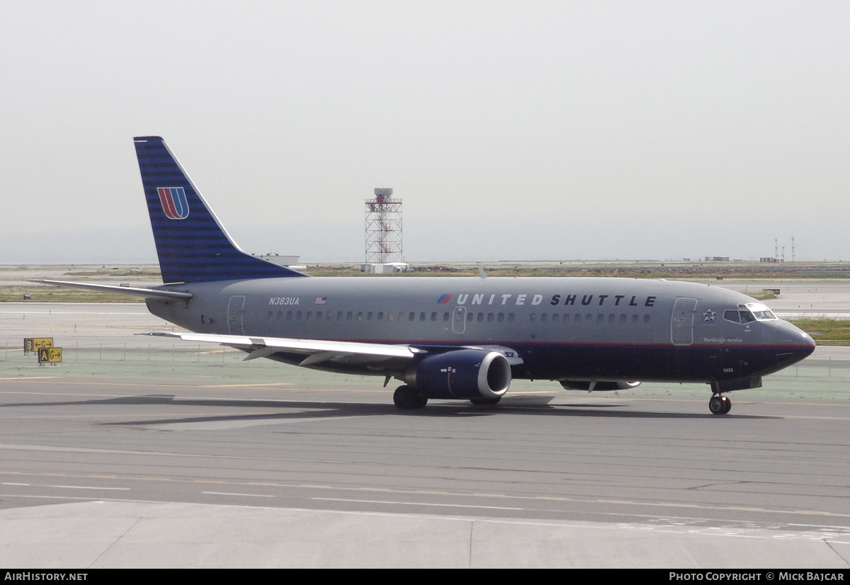 Aircraft Photo of N383UA | Boeing 737-322 | United Shuttle | AirHistory.net #60856