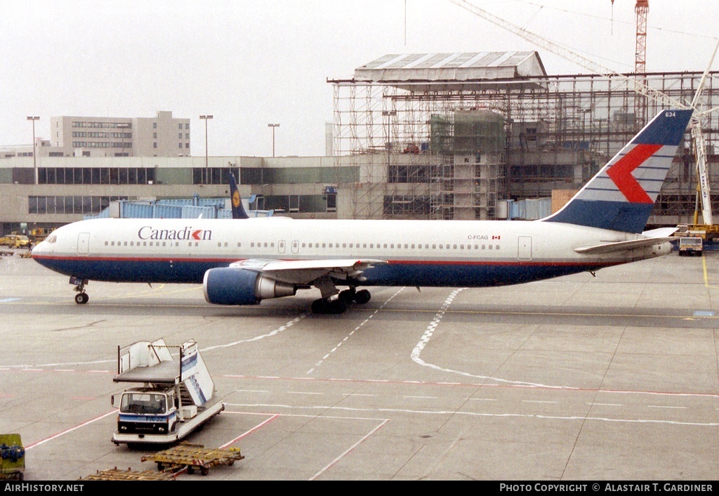 Aircraft Photo of C-FCAG | Boeing 767-375/ER | Canadian Airlines | AirHistory.net #60868