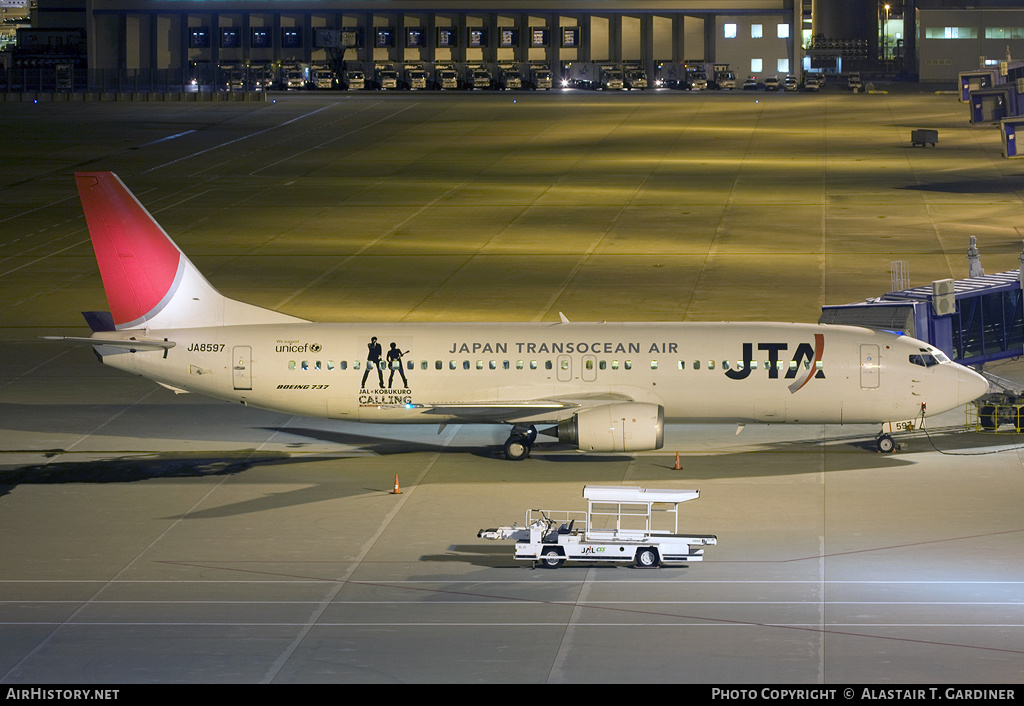 Aircraft Photo of JA8597 | Boeing 737-4Q3 | Japan TransOcean Air - JTA | AirHistory.net #60873
