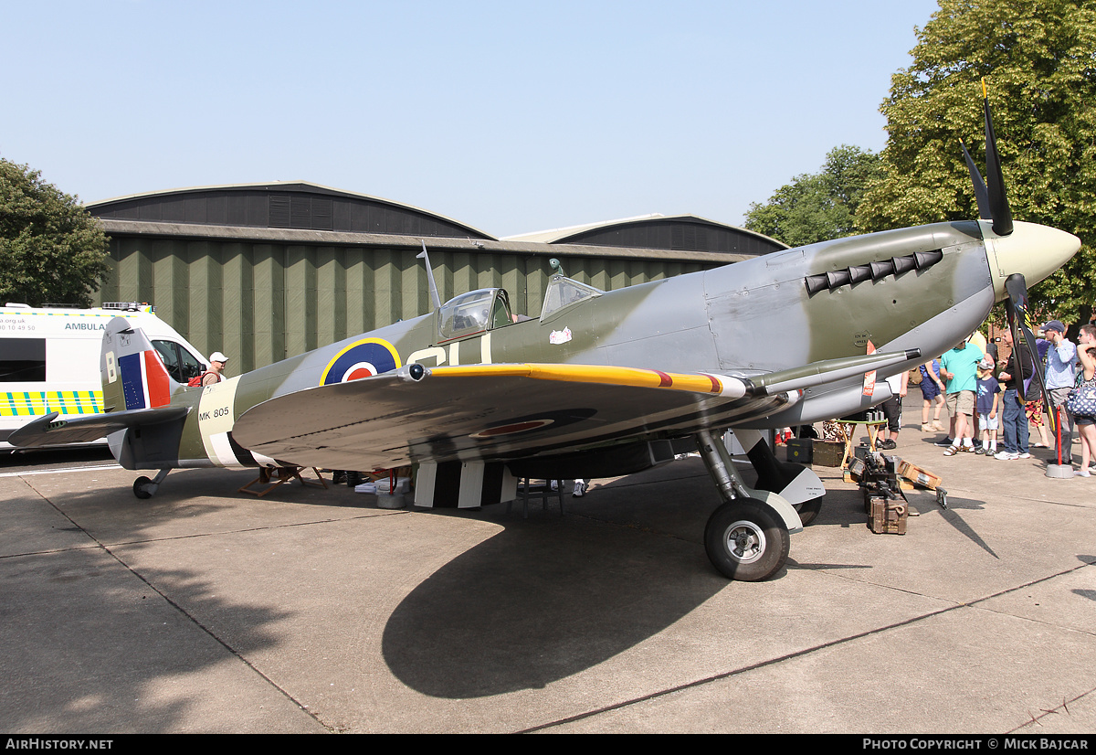 Aircraft Photo of MK805 | Supermarine 361 Spitfire Mk9 (replica) | UK - Air Force | AirHistory.net #60885