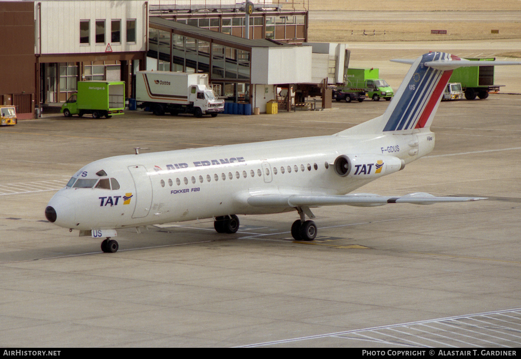 Aircraft Photo of F-GDUS | Fokker F28-2000 Fellowship | Air France | AirHistory.net #60891