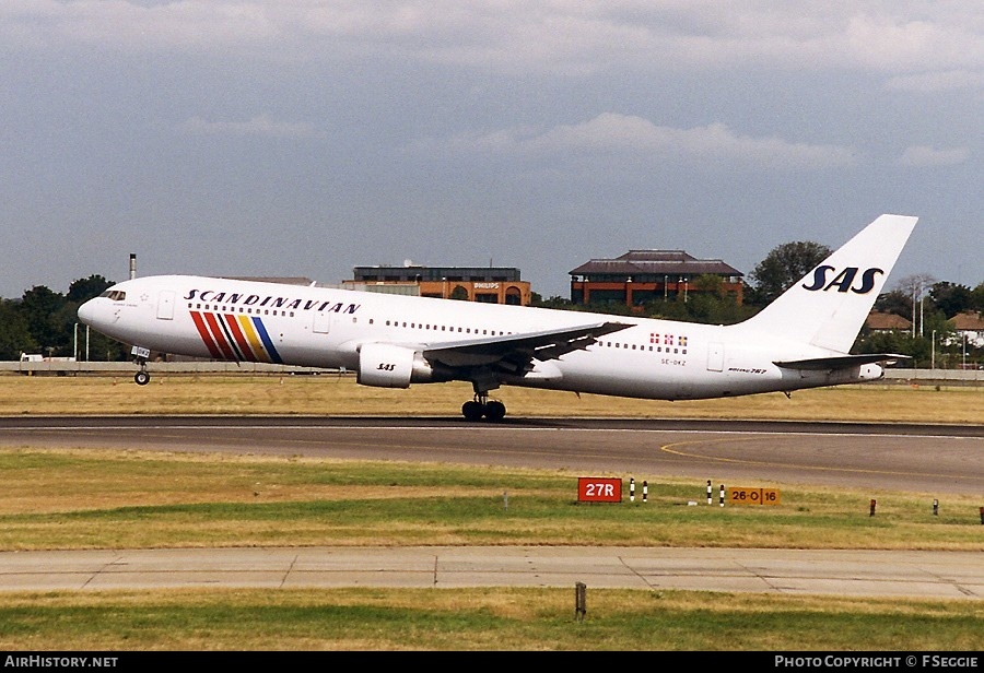 Aircraft Photo of SE-DKZ | Boeing 767-3Y0/ER | Scandinavian Airlines - SAS | AirHistory.net #60926