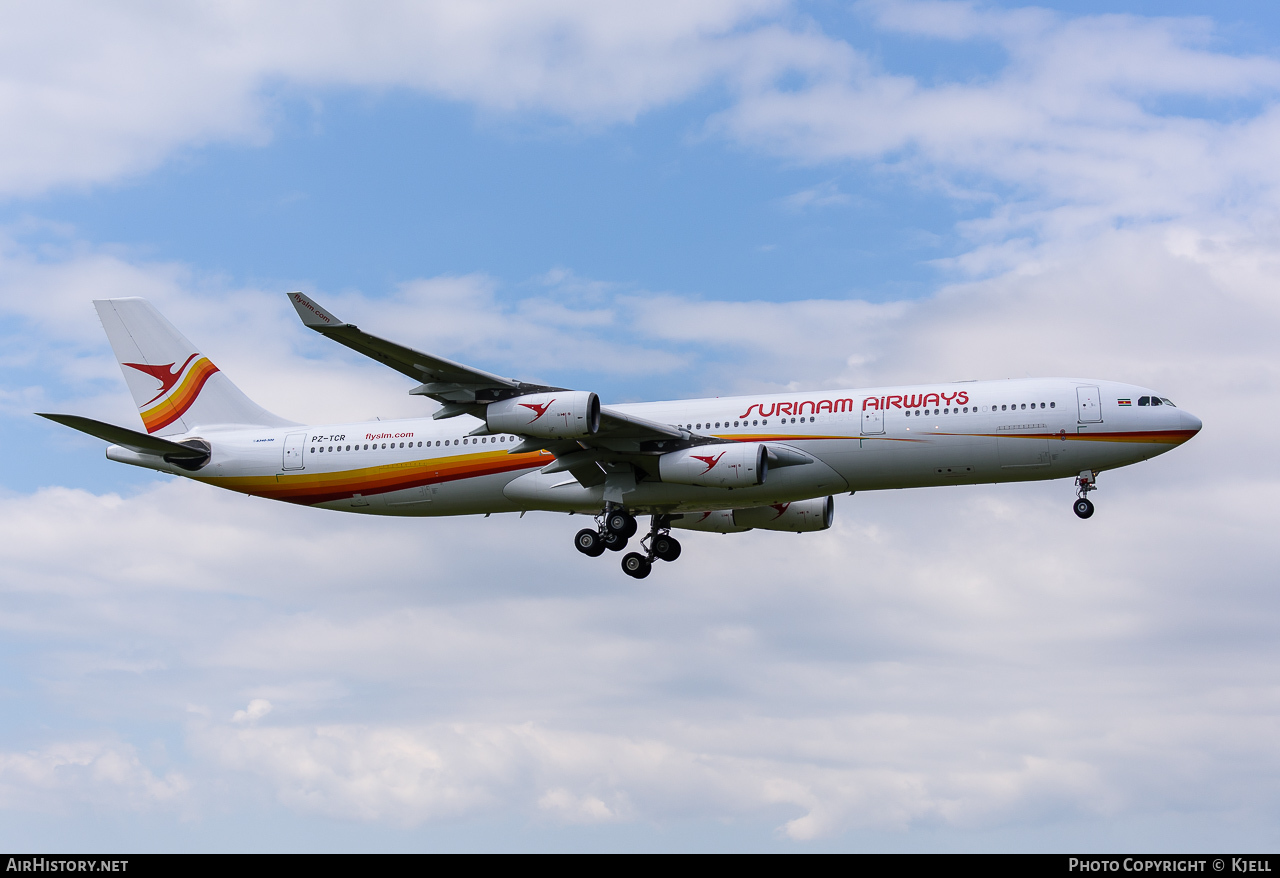 Aircraft Photo of PZ-TCR | Airbus A340-313X | Surinam Airways | AirHistory.net #60974