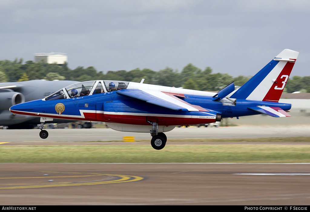Aircraft Photo of E165 | Dassault-Dornier Alpha Jet E | France - Air Force | AirHistory.net #60988