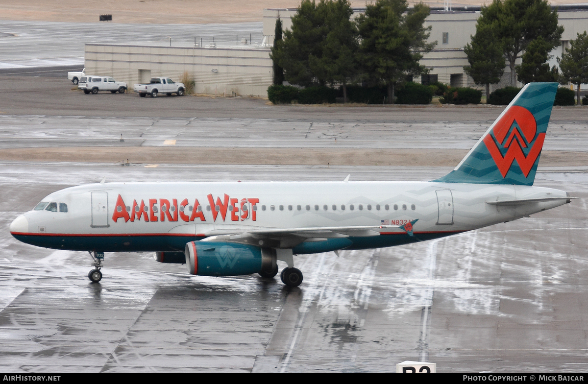 Aircraft Photo of N832AW | Airbus A319-132 | America West Airlines | AirHistory.net #60992
