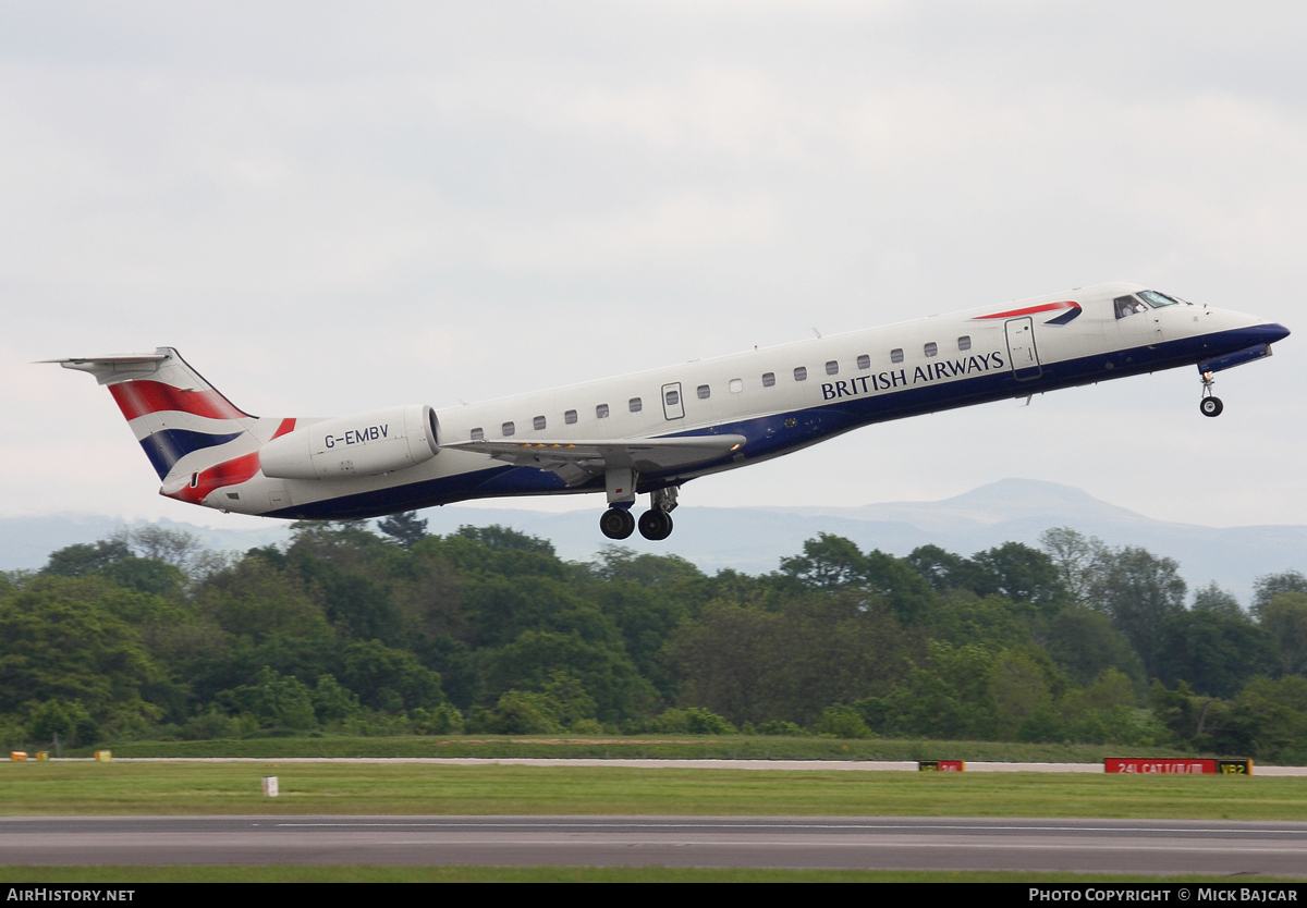 Aircraft Photo of G-EMBV | Embraer ERJ-145EU (EMB-145EU) | British Airways | AirHistory.net #61002