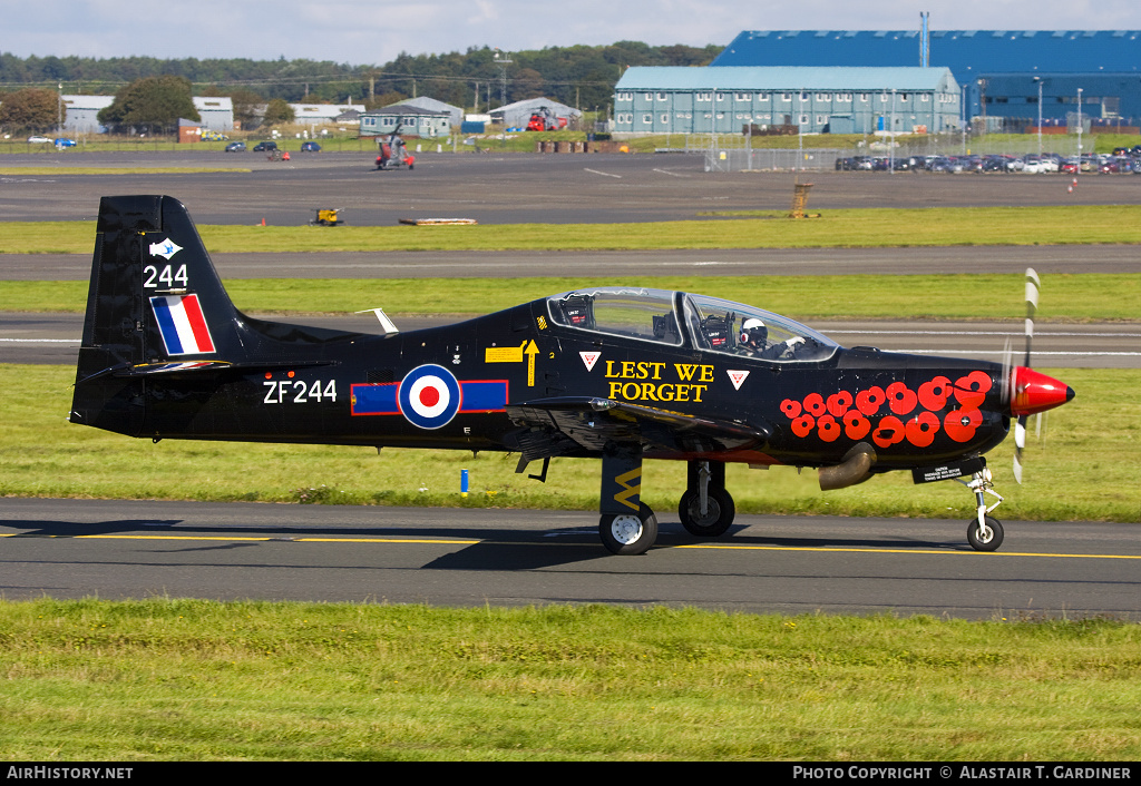Aircraft Photo of ZF244 | Short S-312 Tucano T1 | UK - Air Force | AirHistory.net #61022