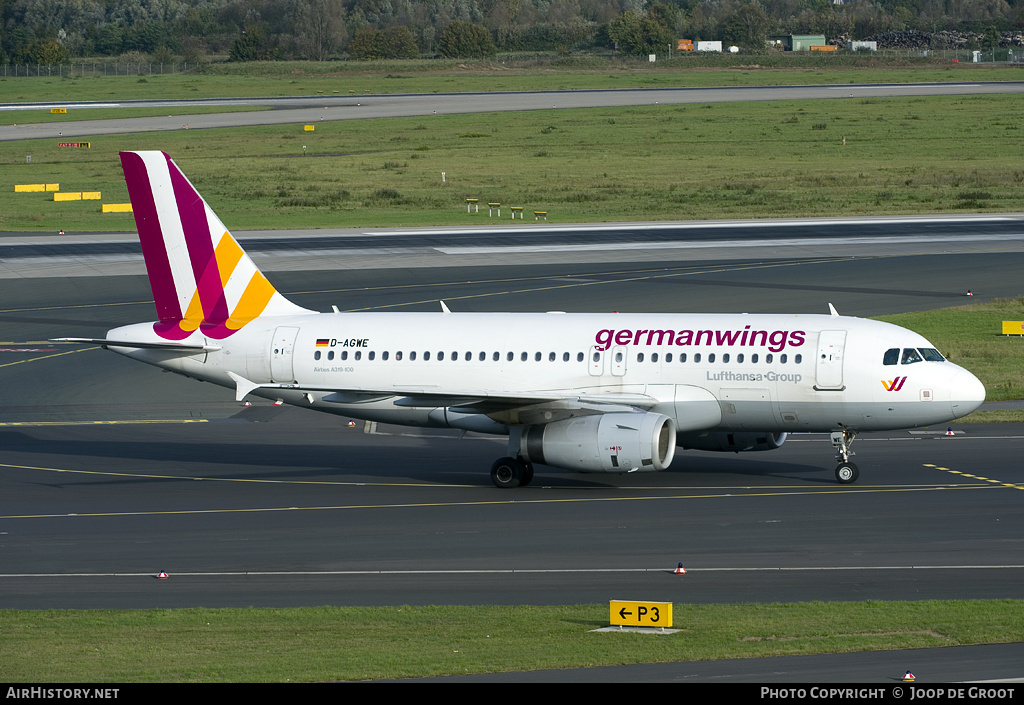 Aircraft Photo of D-AGWE | Airbus A319-132 | Germanwings | AirHistory.net #61049