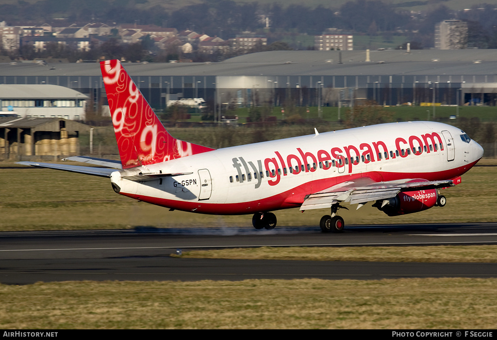 Aircraft Photo of G-GSPN | Boeing 737-31S | Flyglobespan | AirHistory.net #61056