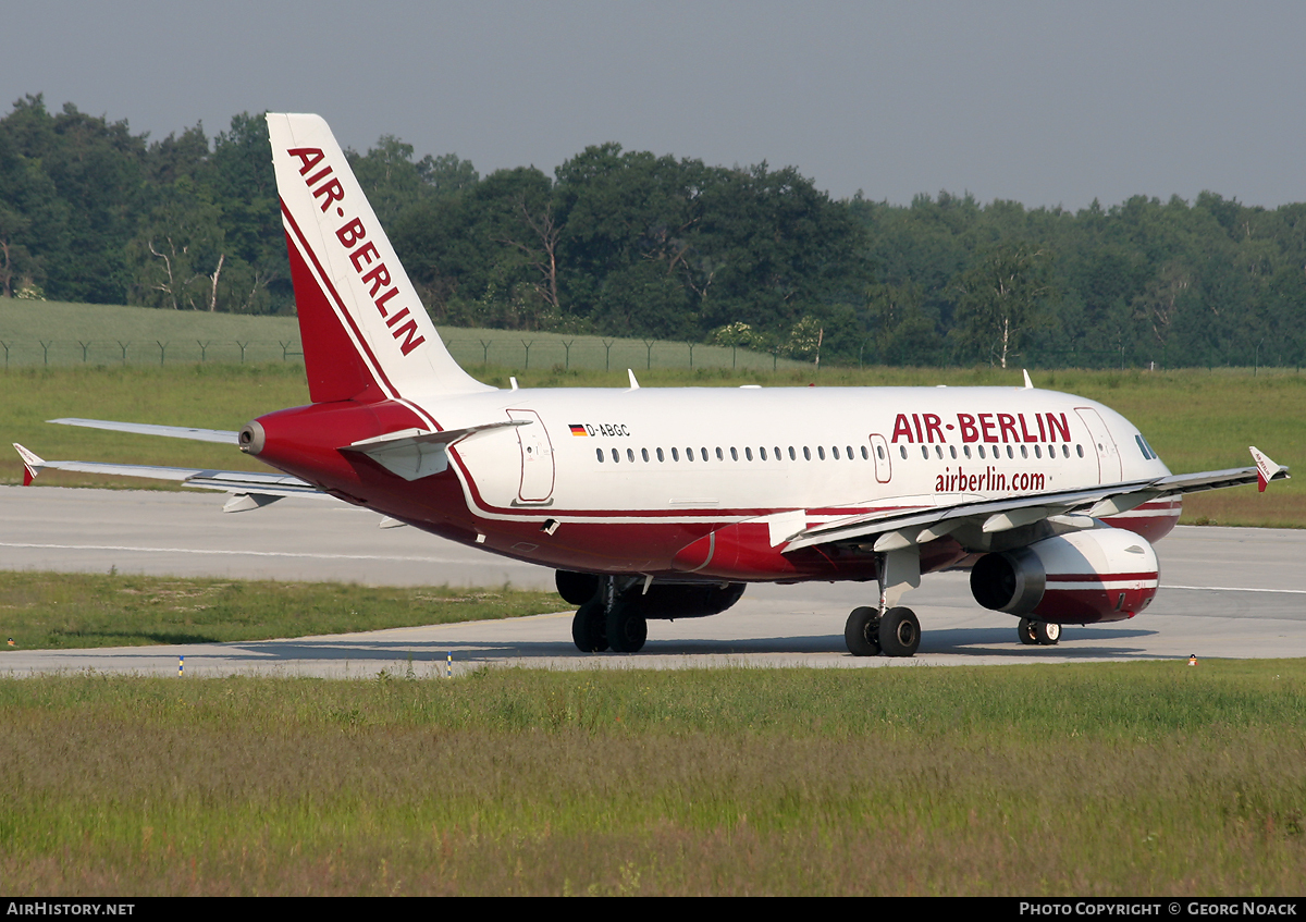 Aircraft Photo of D-ABGC | Airbus A319-132 | Air Berlin | AirHistory.net #61057