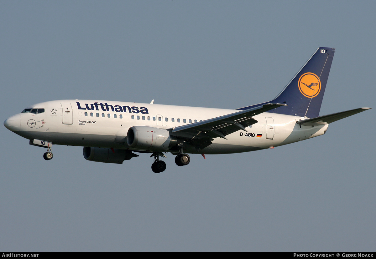 Aircraft Photo of D-ABIO | Boeing 737-530 | Lufthansa | AirHistory.net #61063