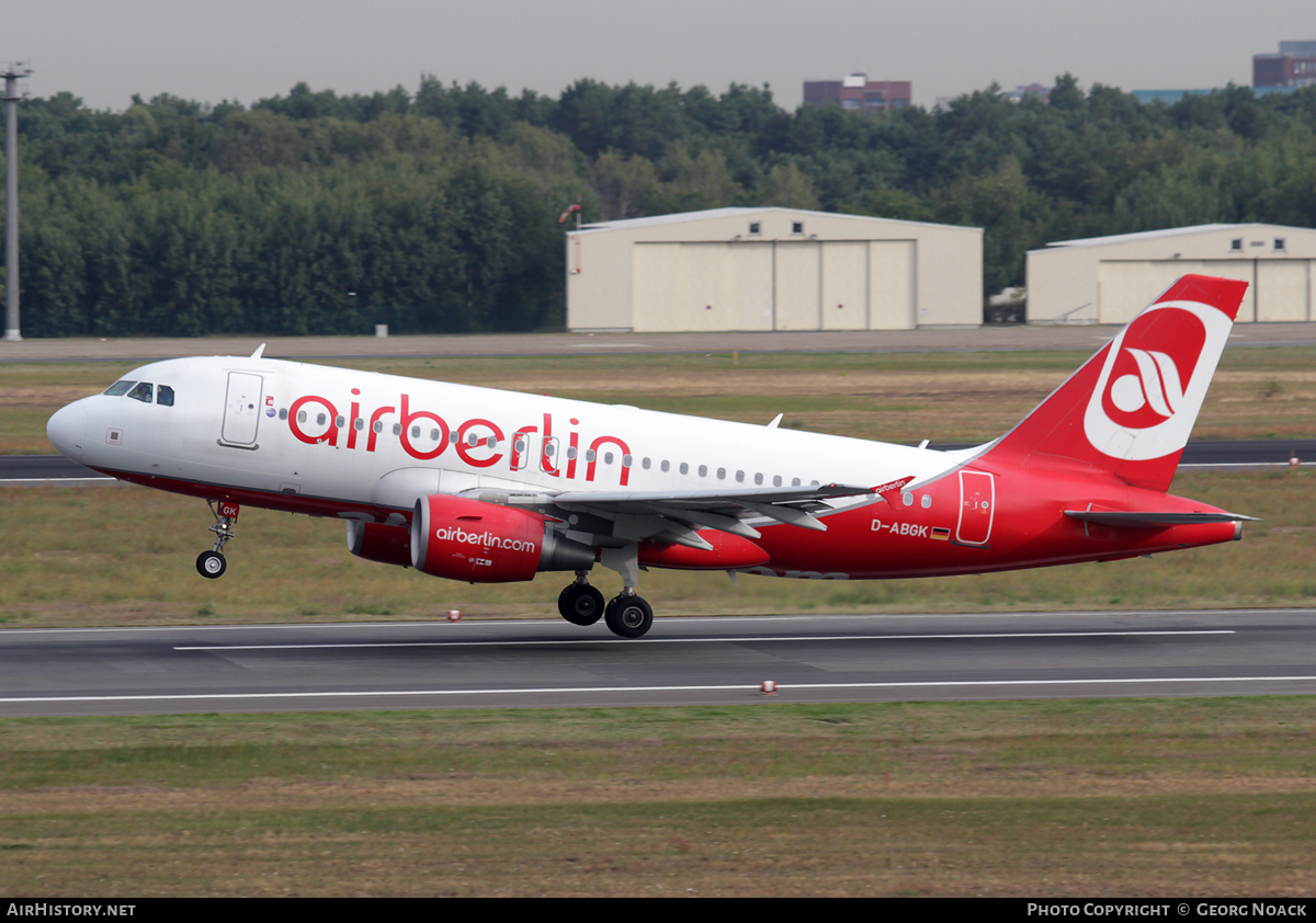 Aircraft Photo of D-ABGK | Airbus A319-112 | Air Berlin | AirHistory.net #61071