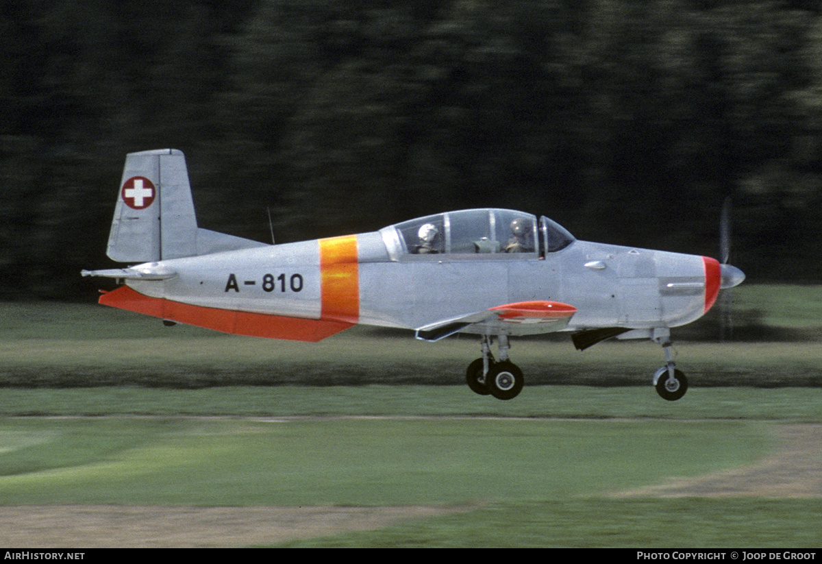 Aircraft Photo of A-810 | Pilatus P-3-03 | Switzerland - Air Force | AirHistory.net #61075