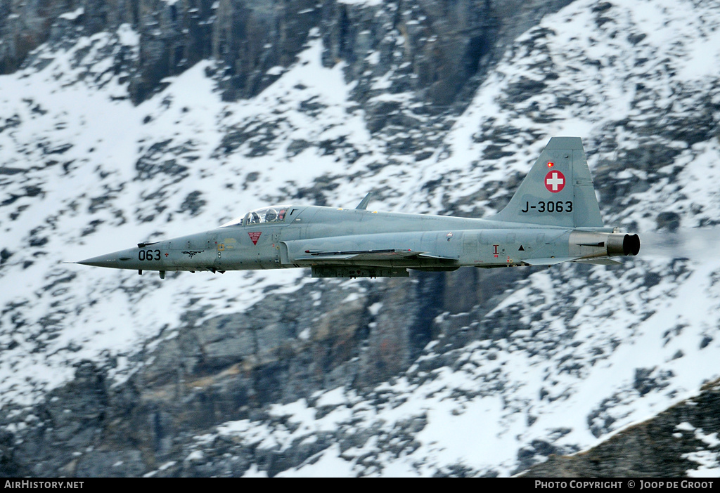 Aircraft Photo of J-3063 | Northrop F-5E Tiger II | Switzerland - Air Force | AirHistory.net #61091