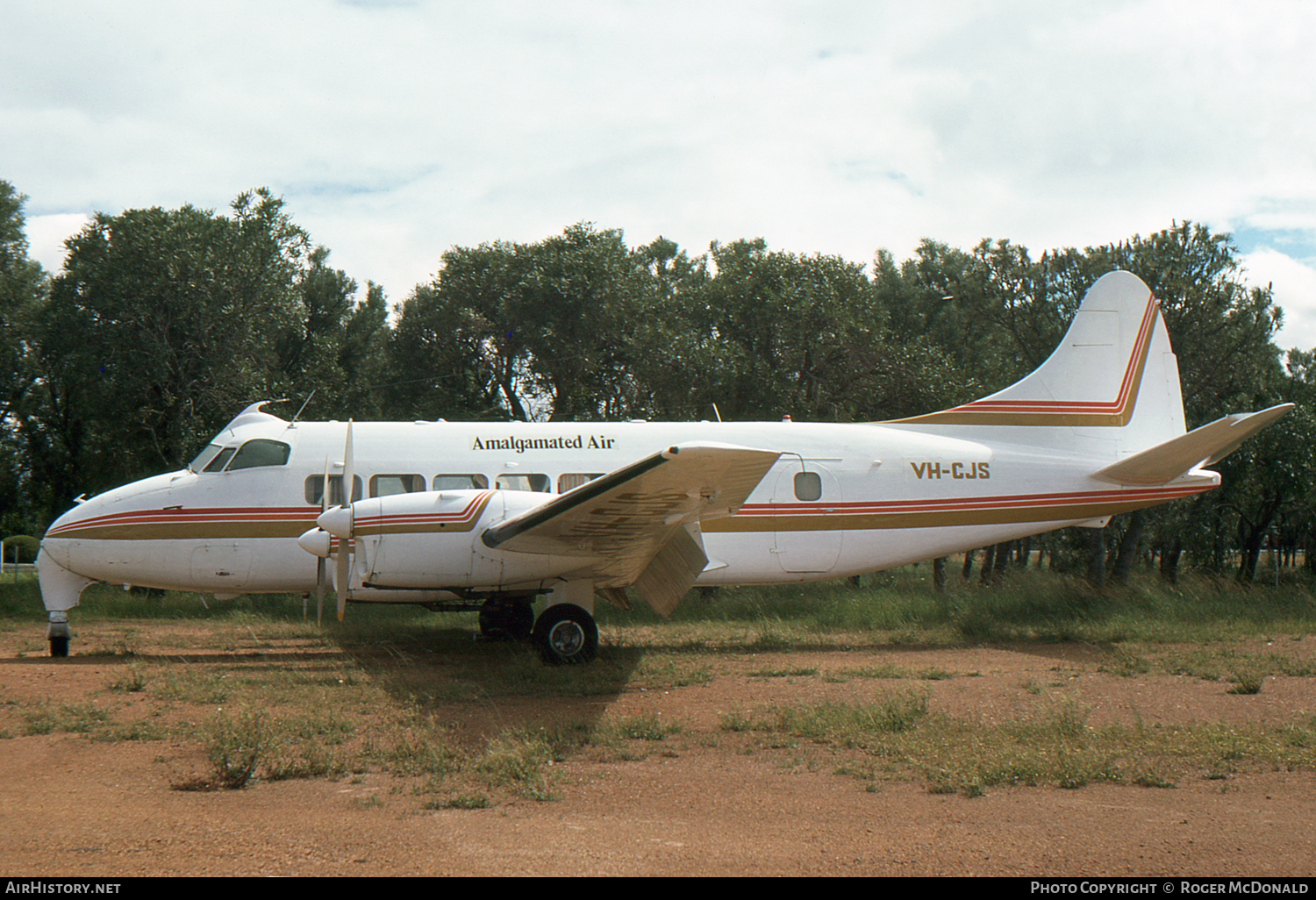 Aircraft Photo of VH-CJS | De Havilland D.H. 114 Heron 1B | Amalgamated Air | AirHistory.net #61093