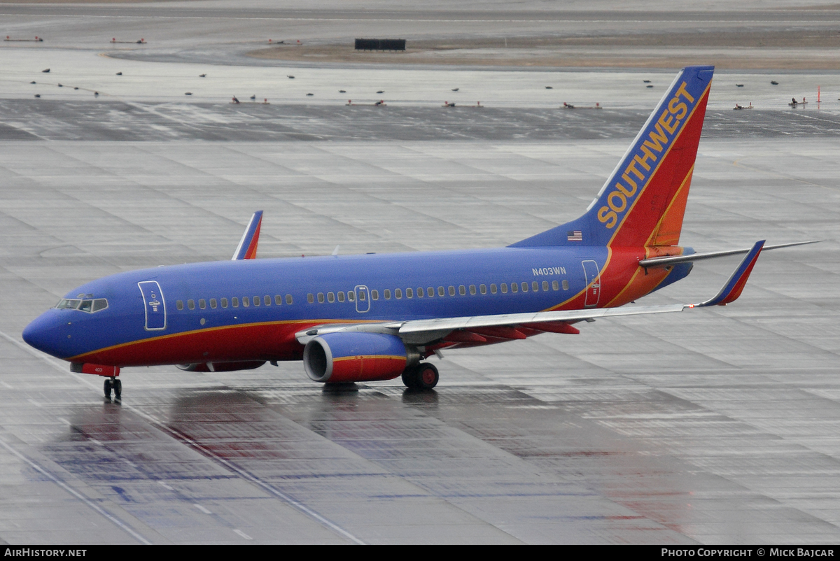 Aircraft Photo of N403WN | Boeing 737-7H4 | Southwest Airlines | AirHistory.net #61100