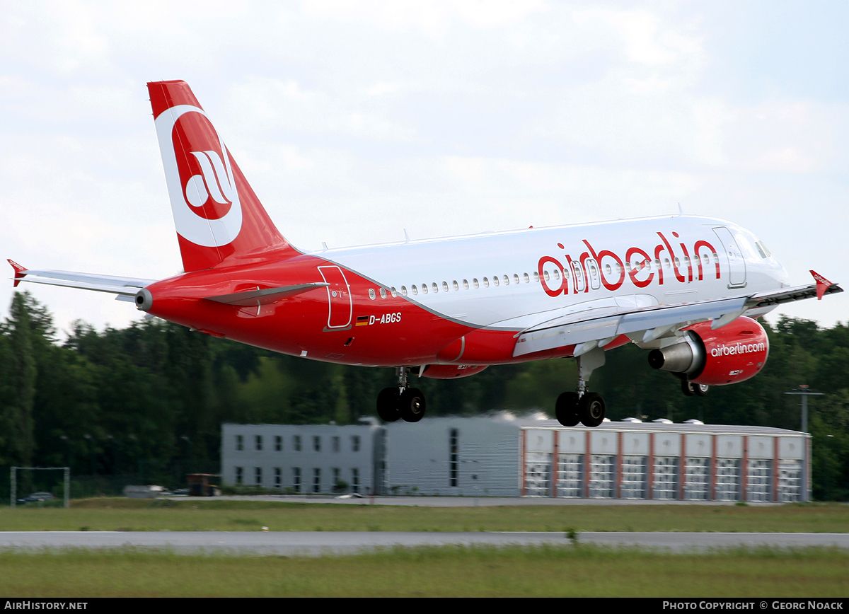Aircraft Photo of D-ABGS | Airbus A319-112 | Air Berlin | AirHistory.net #61105