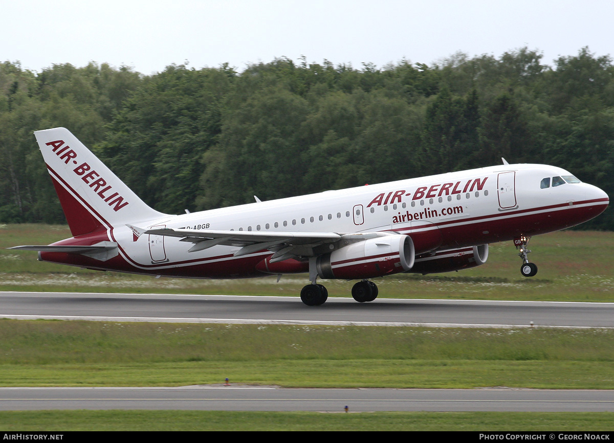 Aircraft Photo of D-ABGB | Airbus A319-132 | Air Berlin | AirHistory.net #61109