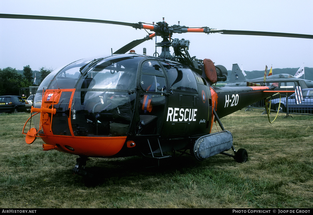 Aircraft Photo of H-20 | Sud SE-3160 Alouette III | Netherlands - Air Force | AirHistory.net #61124