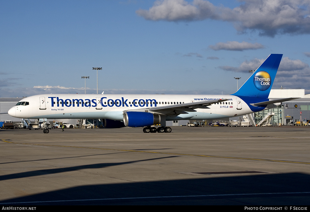 Aircraft Photo of G-FCLB | Boeing 757-28A | Thomas Cook Airlines | AirHistory.net #61130