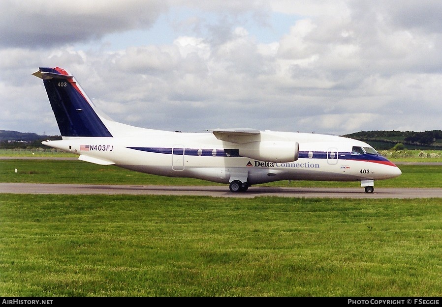 Aircraft Photo of N403FJ | Fairchild Dornier 328-310 328JET | Delta Connection | AirHistory.net #61132