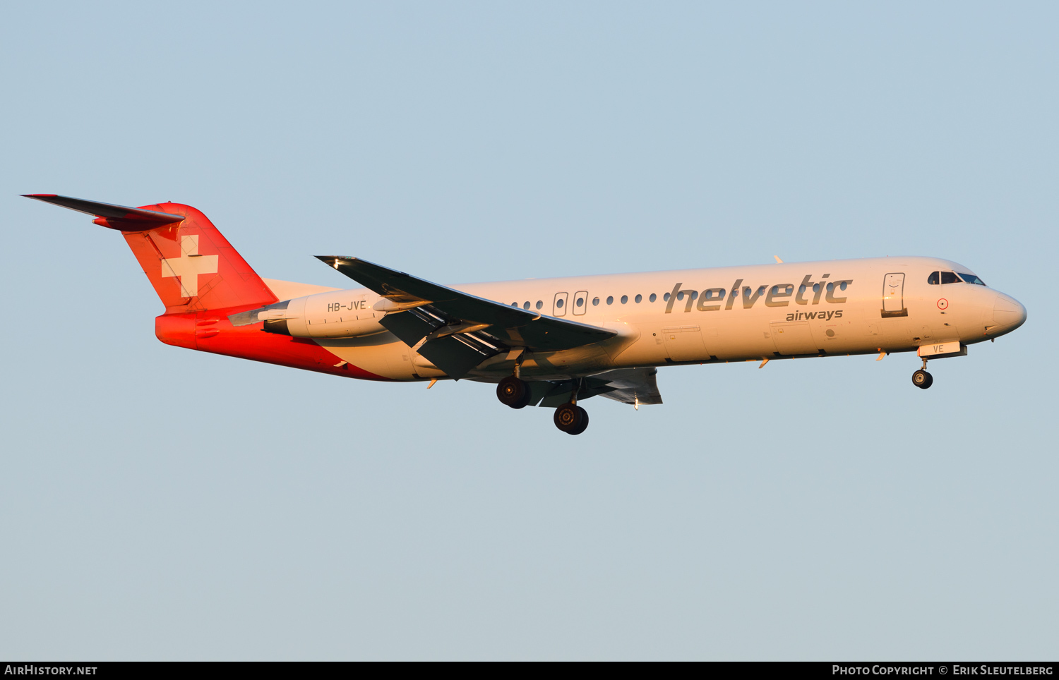 Aircraft Photo of HB-JVE | Fokker 100 (F28-0100) | Helvetic Airways | AirHistory.net #61138