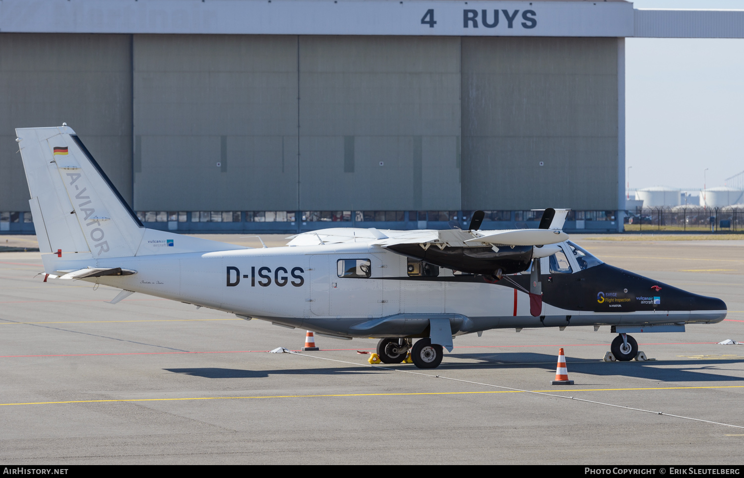 Aircraft Photo of D-ISGS | Vulcanair AP-68TP-600 A-Viator | SVEGE Flight Inspection | AirHistory.net #61139