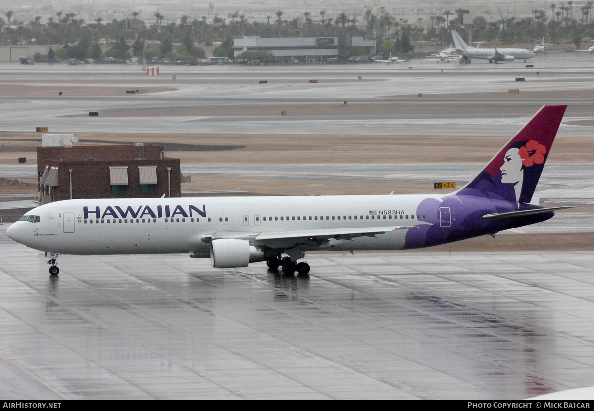 Aircraft Photo of N588HA | Boeing 767-3CB/ER | Hawaiian Airlines | AirHistory.net #61142