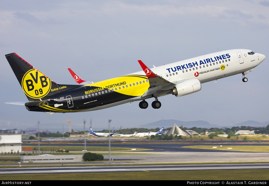 Aircraft Photo of TC-JHU | Boeing 737-8F2 | Turkish Airlines | AirHistory.net #61144