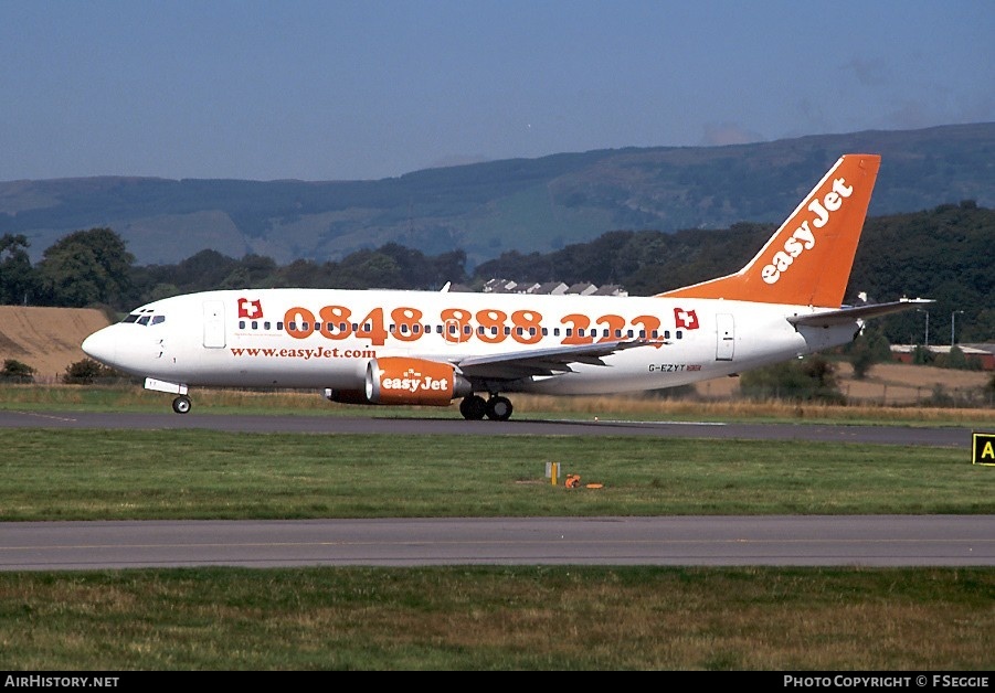 Aircraft Photo of G-EZYT | Boeing 737-3Q8 | EasyJet | AirHistory.net #61169