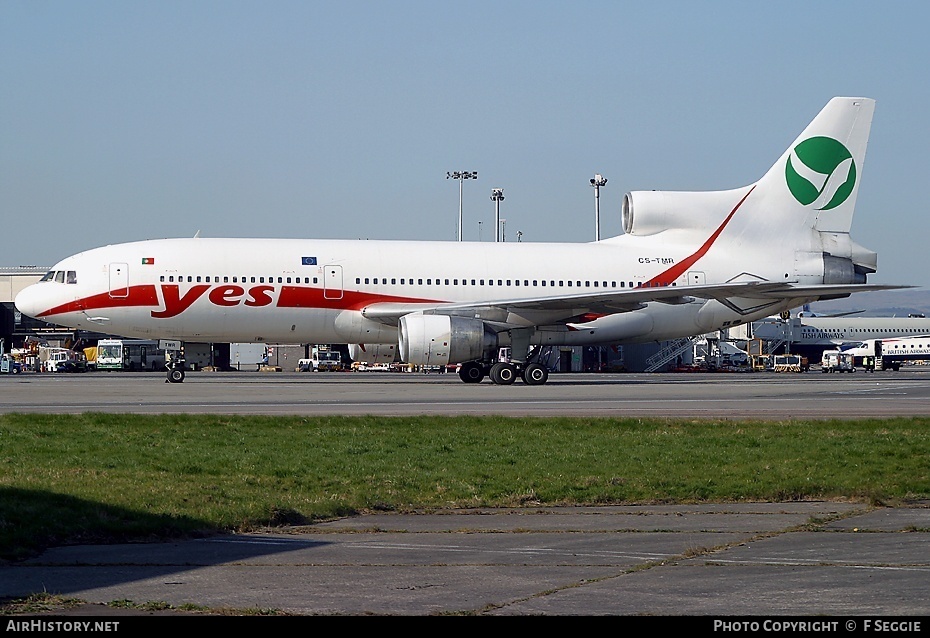 Aircraft Photo of CS-TMR | Lockheed L-1011-385-3 TriStar 500 | Yes Linhas Aéreas Charter | AirHistory.net #61170