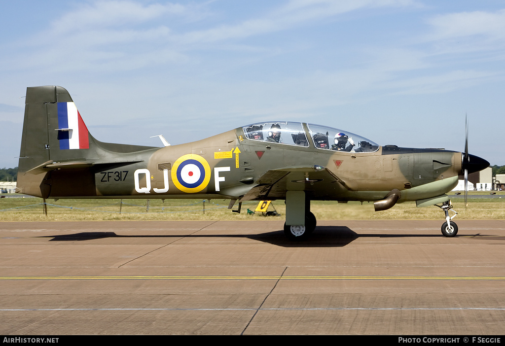 Aircraft Photo of ZF317 | Short S-312 Tucano T1 | UK - Air Force | AirHistory.net #61192