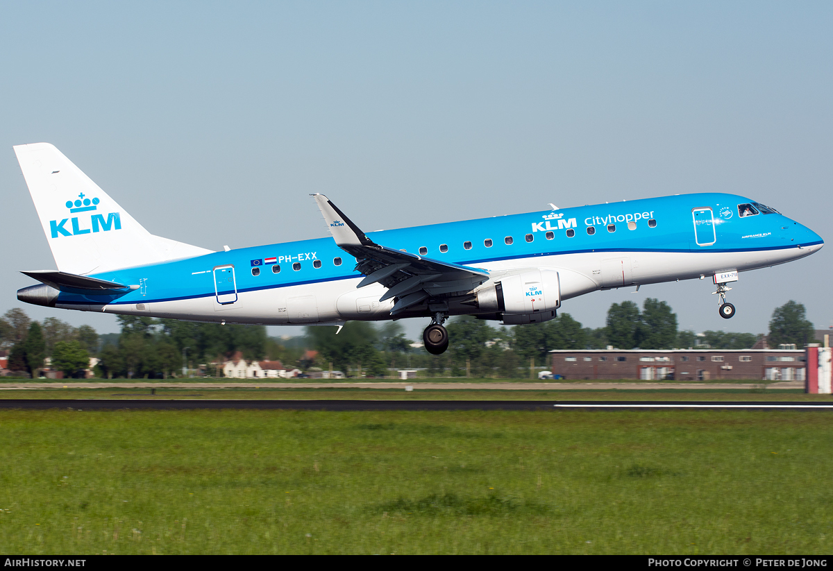 Aircraft Photo of PH-EXX | Embraer 175STD (ERJ-170-200STD) | KLM Cityhopper | AirHistory.net #61193