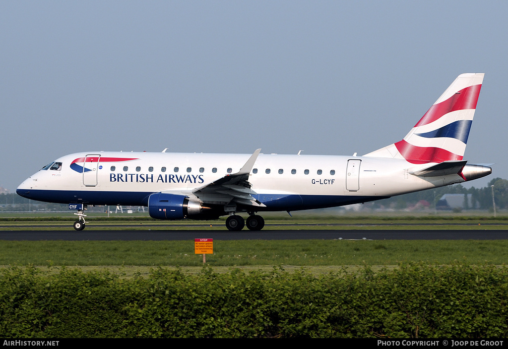 Aircraft Photo of G-LCYF | Embraer 170STD (ERJ-170-100STD) | British Airways | AirHistory.net #61194