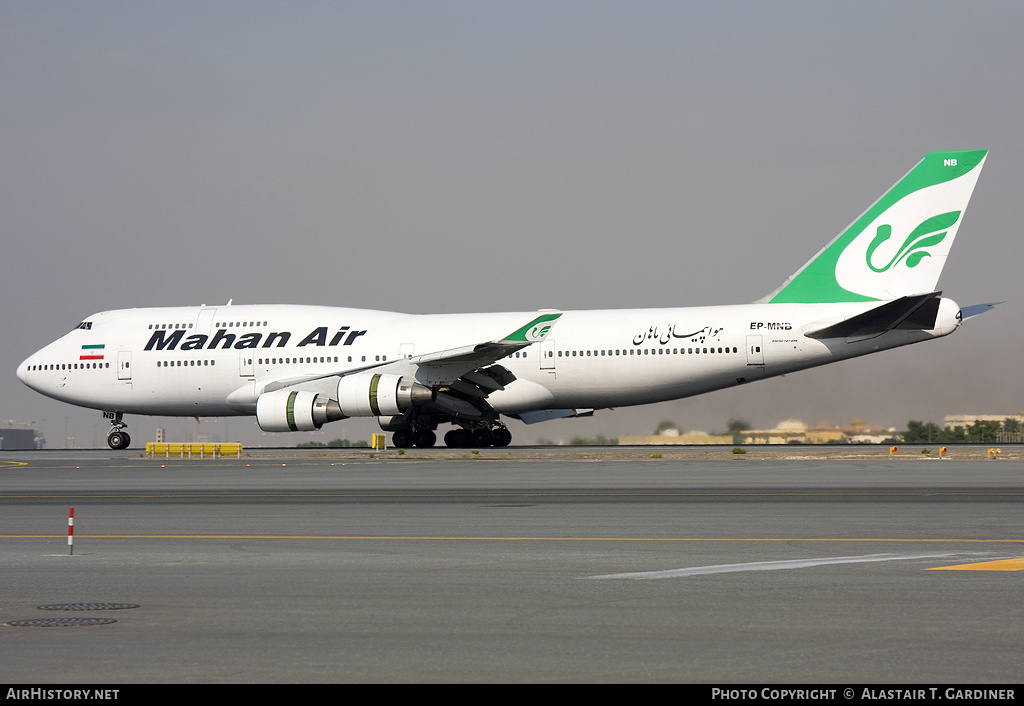 Aircraft Photo of EP-MNB | Boeing 747-422 | Mahan Air | AirHistory.net #61211