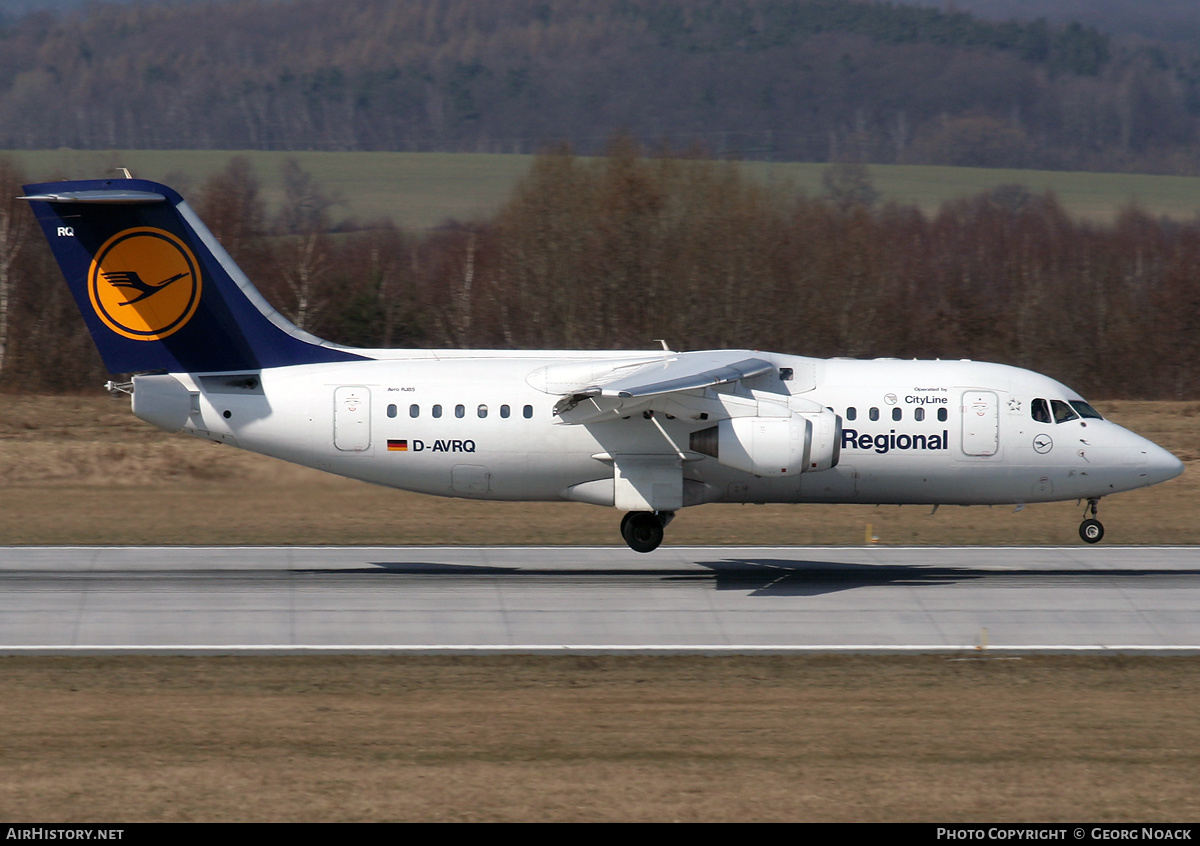 Aircraft Photo of D-AVRQ | British Aerospace Avro 146-RJ85 | Lufthansa Regional | AirHistory.net #61217