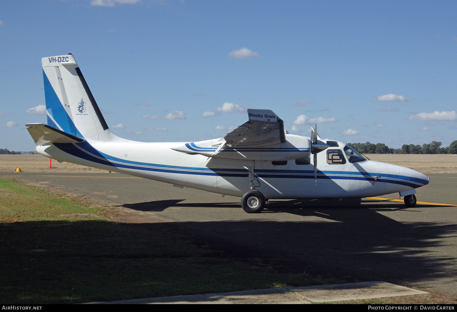 Aircraft Photo of VH-DZC | Rockwell 500S Shrike Commander | Brooks Grain | AirHistory.net #61253