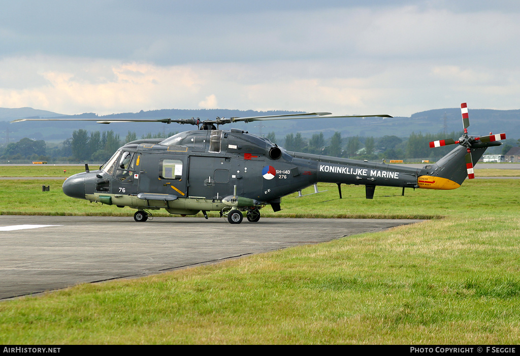 Aircraft Photo of 276 | Westland SH-14D Lynx (WG-13) | Netherlands - Navy | AirHistory.net #61283