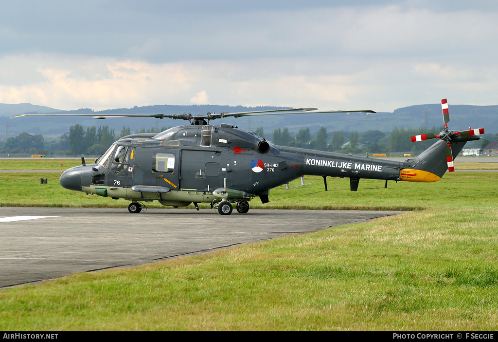 Aircraft Photo of 276 | Westland SH-14D Lynx (WG-13) | Netherlands - Navy | AirHistory.net #61283