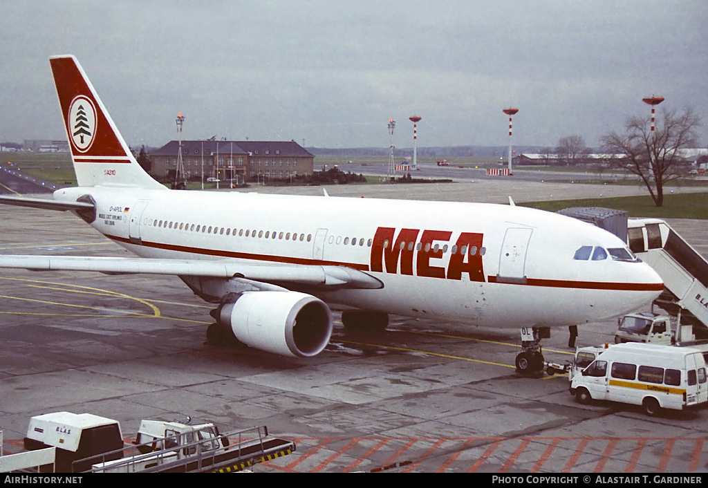 Aircraft Photo of D-APOL | Airbus A310-304 | MEA - Middle East Airlines | AirHistory.net #61293