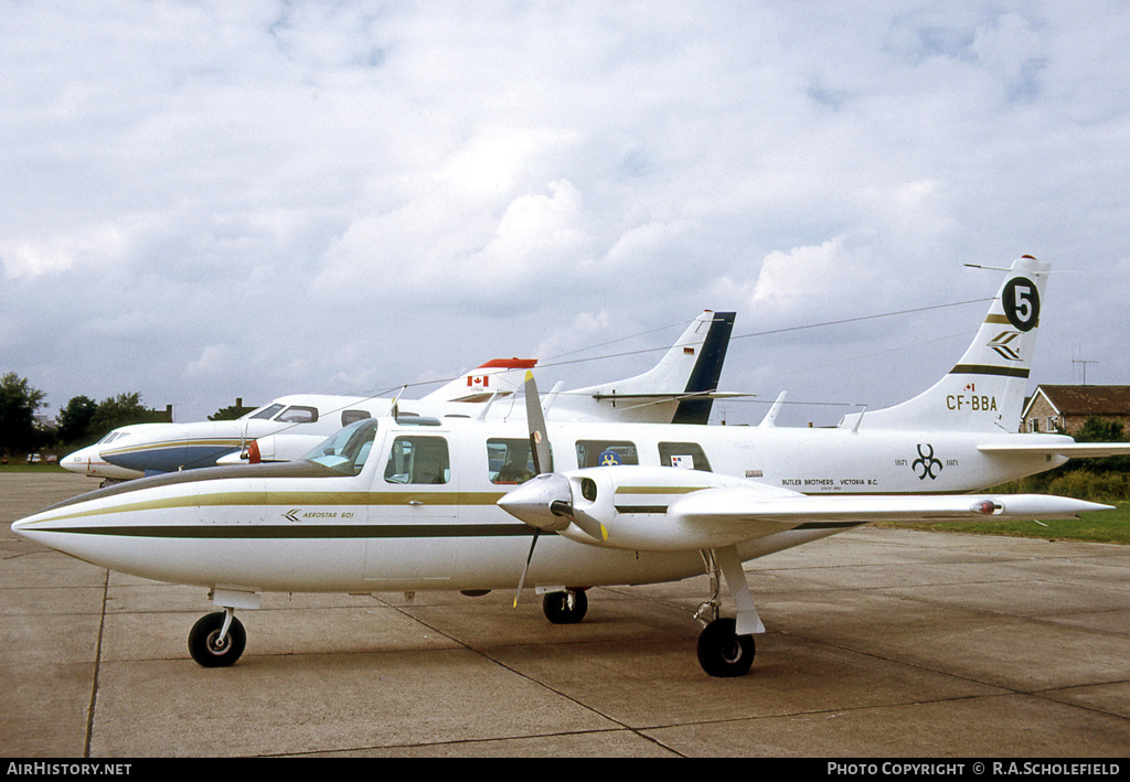 Aircraft Photo of CF-BBA | Ted Smith Aerostar 601 | Butler Brothers | AirHistory.net #61300