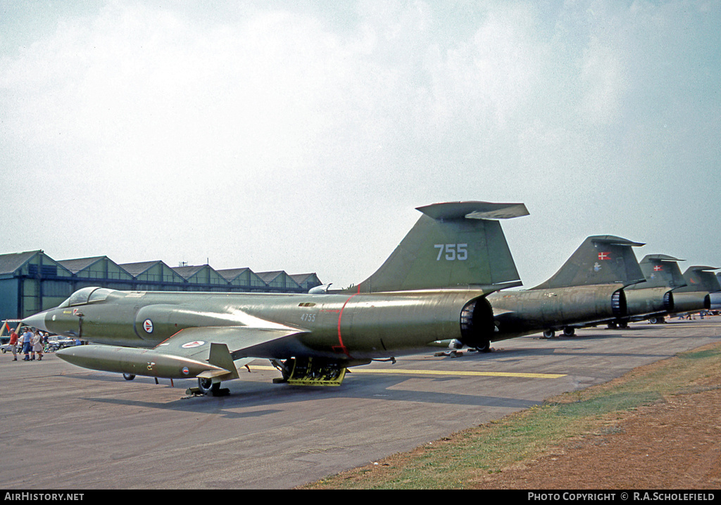 Aircraft Photo of 755 | Lockheed CF-104 Starfighter | Norway - Air Force | AirHistory.net #61301