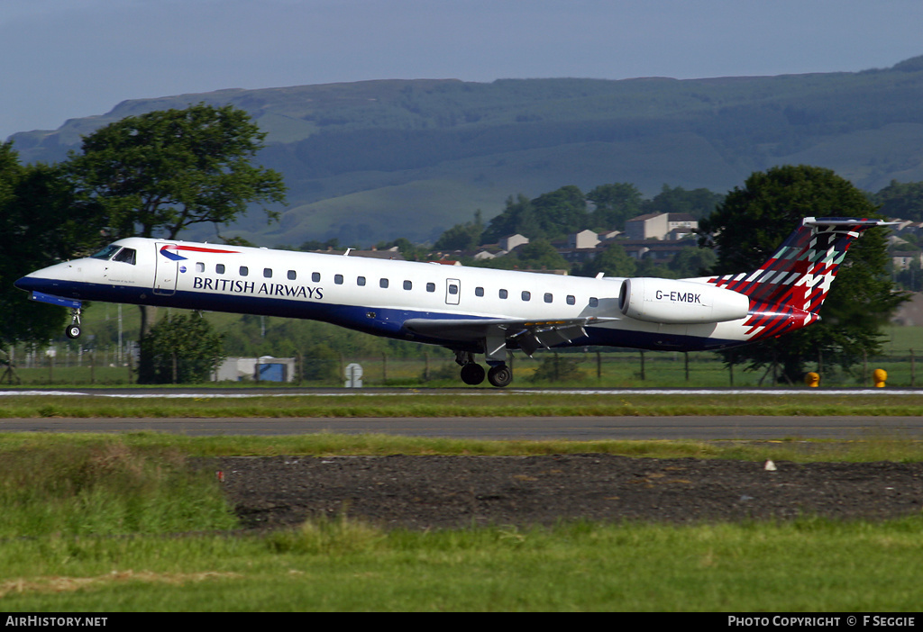 Aircraft Photo of G-EMBK | Embraer ERJ-145EU (EMB-145EU) | British Airways | AirHistory.net #61308