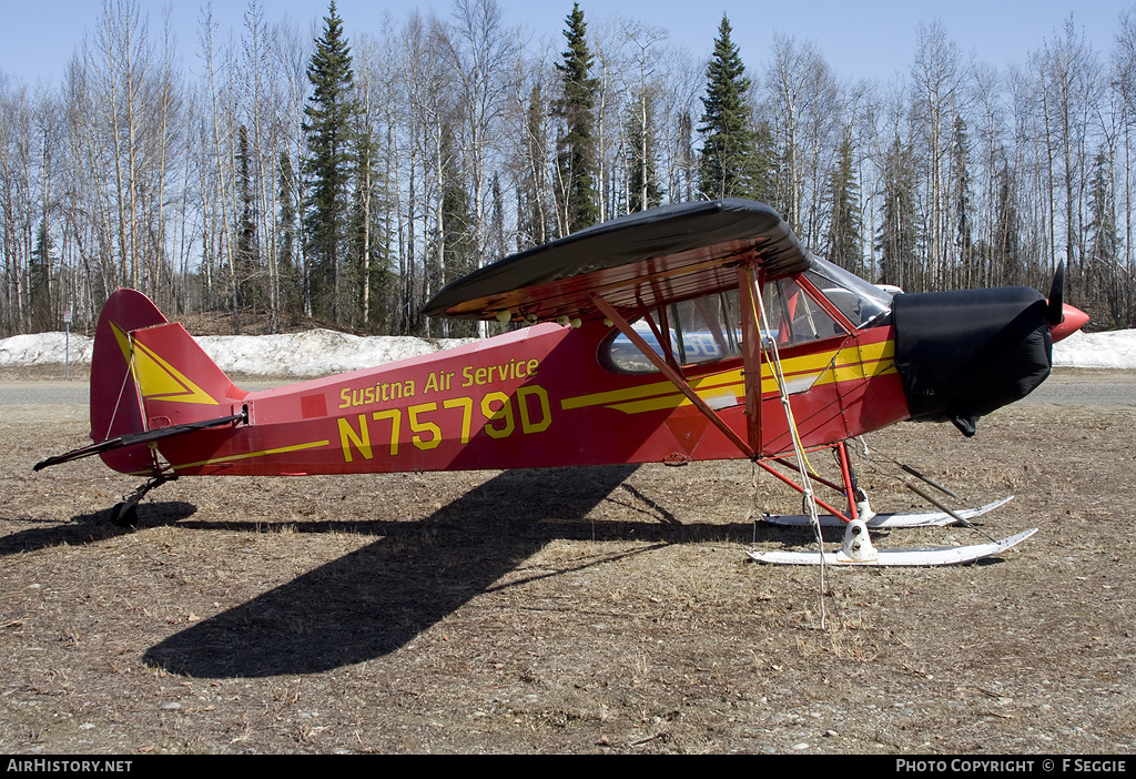 Aircraft Photo of N7579D | Piper PA-18-150 Super Cub | Susitna Air Service | AirHistory.net #61335
