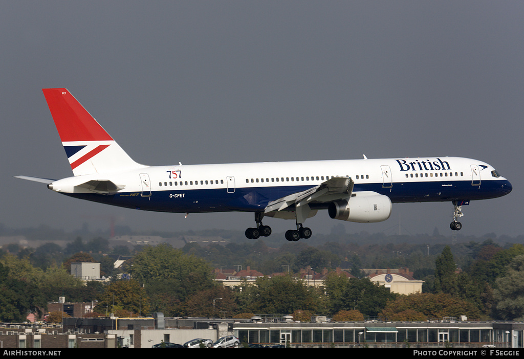 Aircraft Photo of G-CPET | Boeing 757-236 | British Airways | AirHistory.net #61349